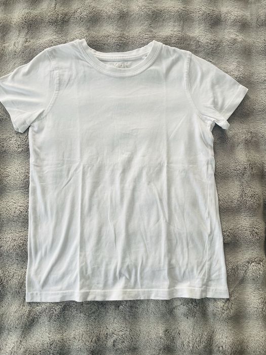 Koszulka, t-shirt biały 134-140 cm, 9-10 lat
