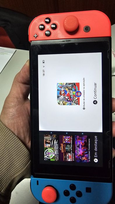 Nintendo switch com jogos