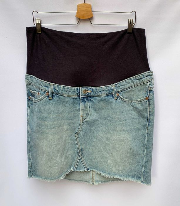 Spódniczka Dzinsowa Jeansowa H&M Mama 46 3XL Ciążowa Mum Mom