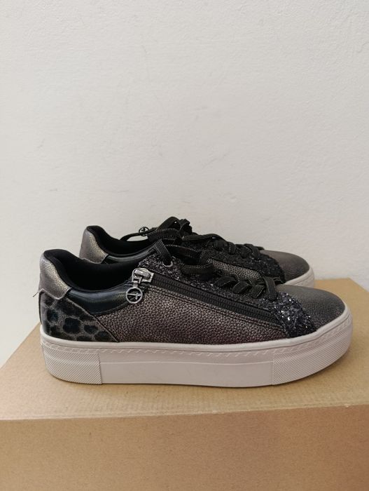 Tamaris damskie sneakersy imitacja skóry rozmiar , 38