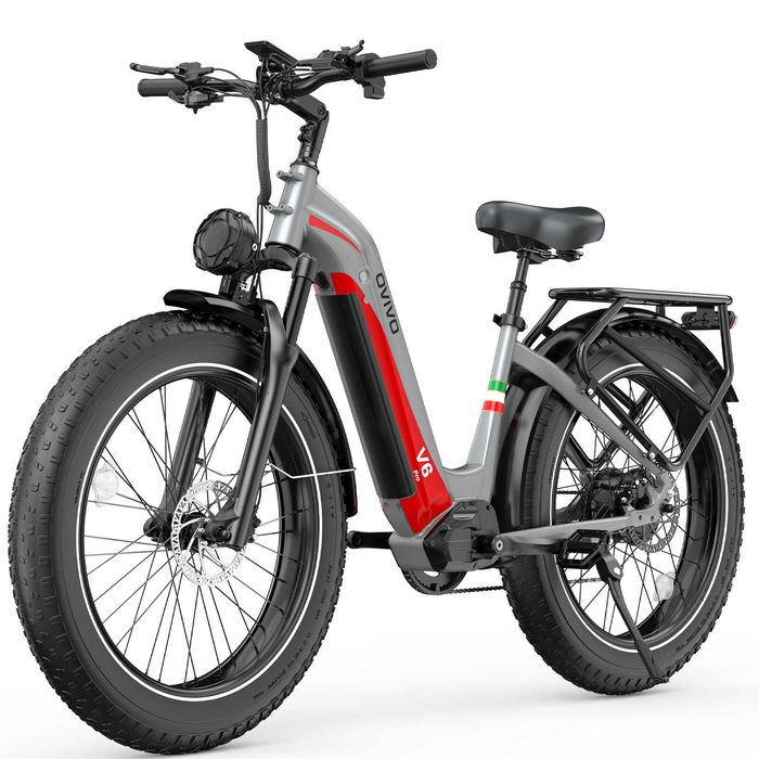 Rower elektryczny Ovivo V6 Pro - duży zasięg, silnik Bafang, do 150 km zasięgu, raty 0%