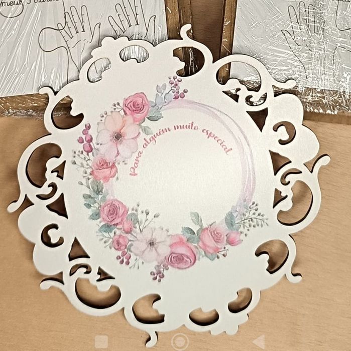 Base personalizada 15x15 cms em mdf