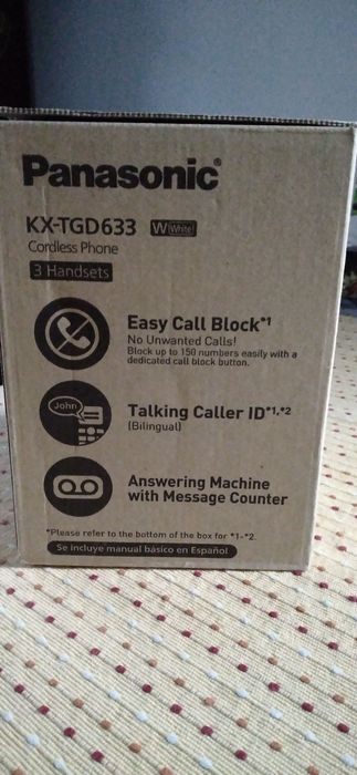 bezprzewodowy telefon Panasonic KX-TGD633 (3 słuchawki)