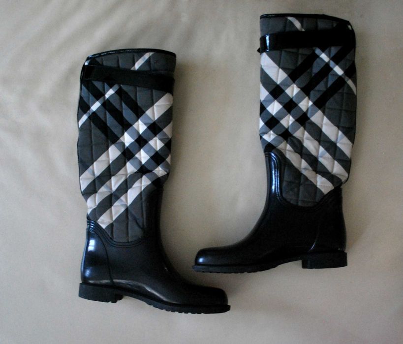 Burberry logowane kalosze  36