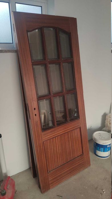Portas com vitral x3