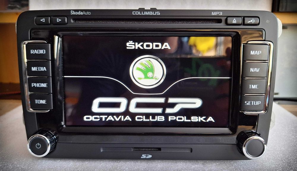 Radio RNS 510 LED SKODA COLUMBUS Kod, Mapy, GW 6