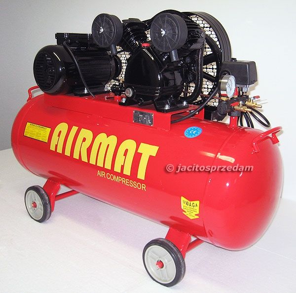 SPRĘŻARKA 100 L 310 l/min 1,5 kW 8 BAR KOMPRESOR
