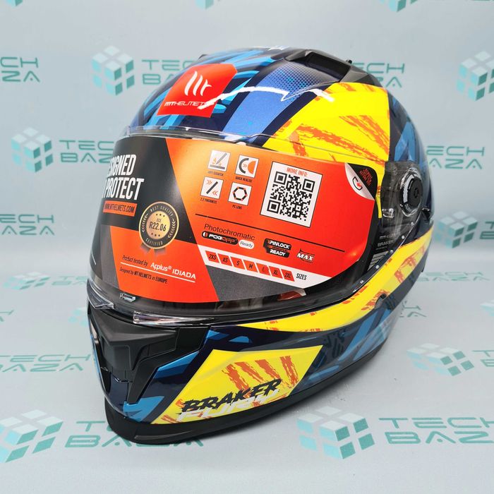 Мотошолом MT Braker SV Fury C17 Gloss