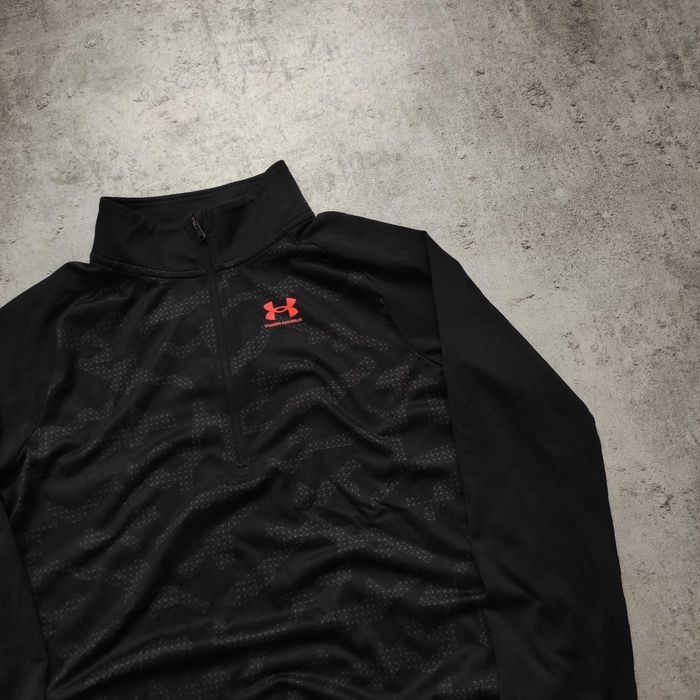 MĘSKA Bluza Lekka Rozpinana Moro Camo Suwak HeatGEAR Under Armour Logo