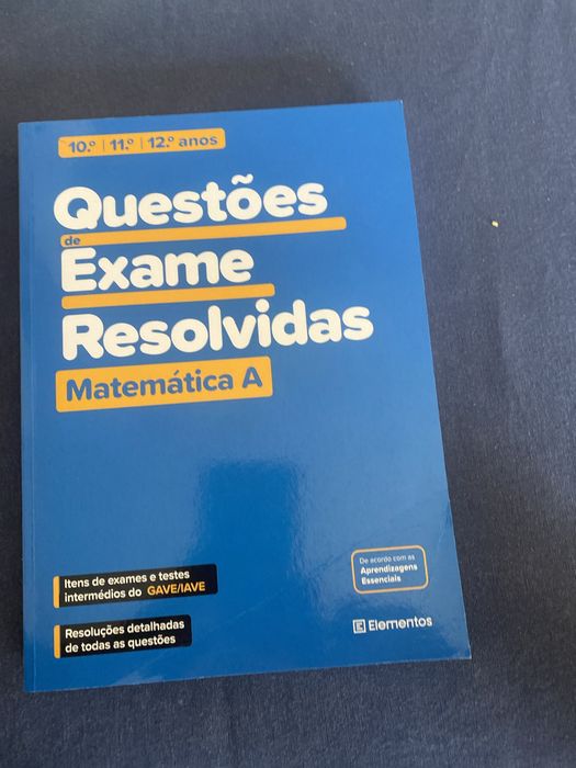Livro Questões de exame resolvidas Matemática A 10/11/12 ano