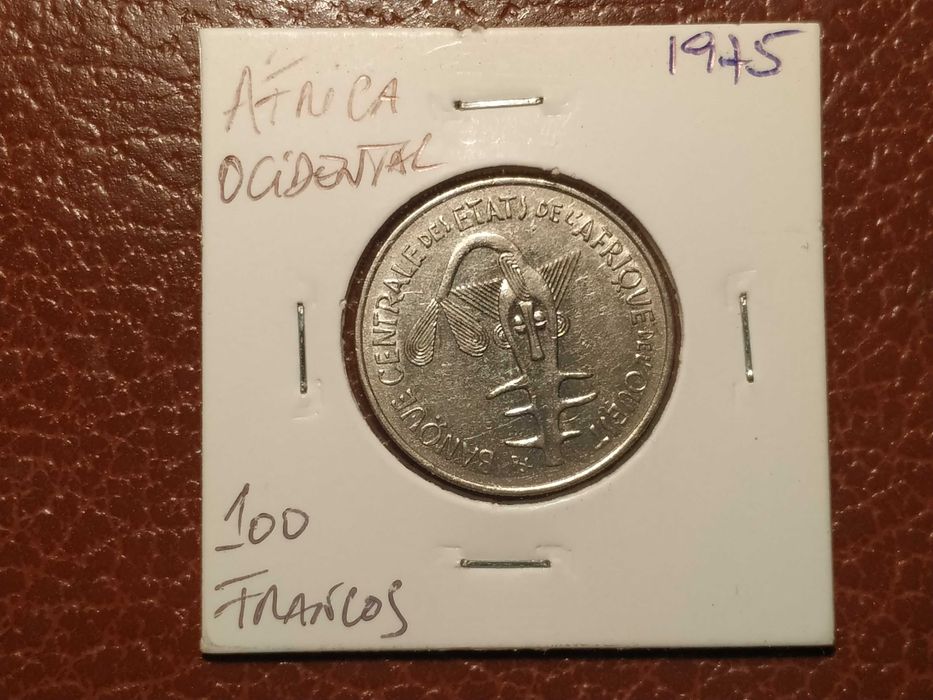 A54 moeda de 100 francos de 1975 - África Ocidental