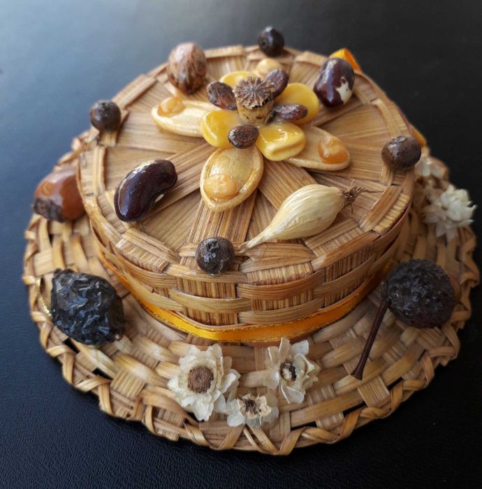 Соломенная шляпа бриль український сувенір игрушка