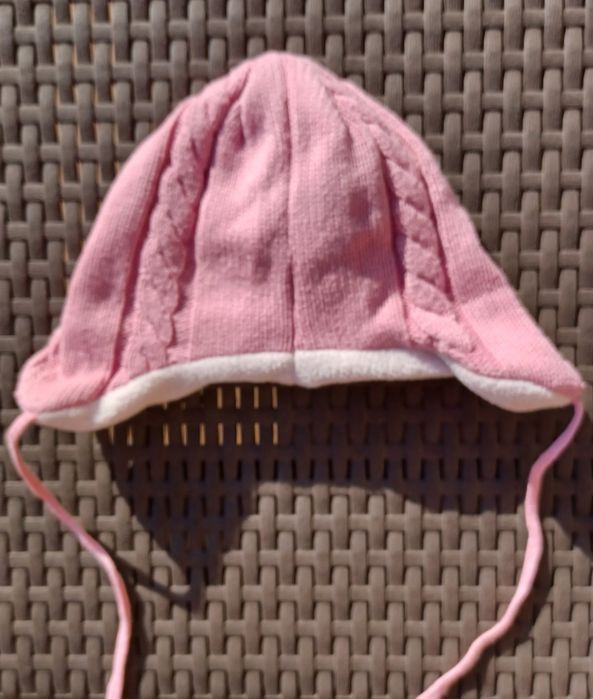 Czapka zimowa dziewczęca MotherCare 3-6 m