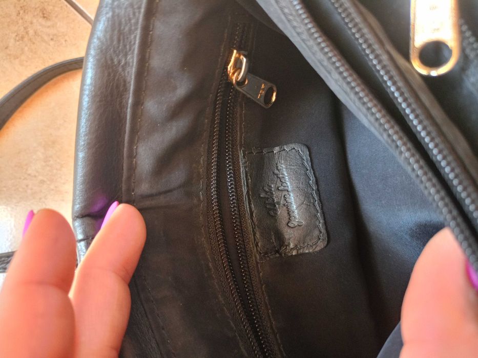 Torebka na ramię ze skóry naturalnej