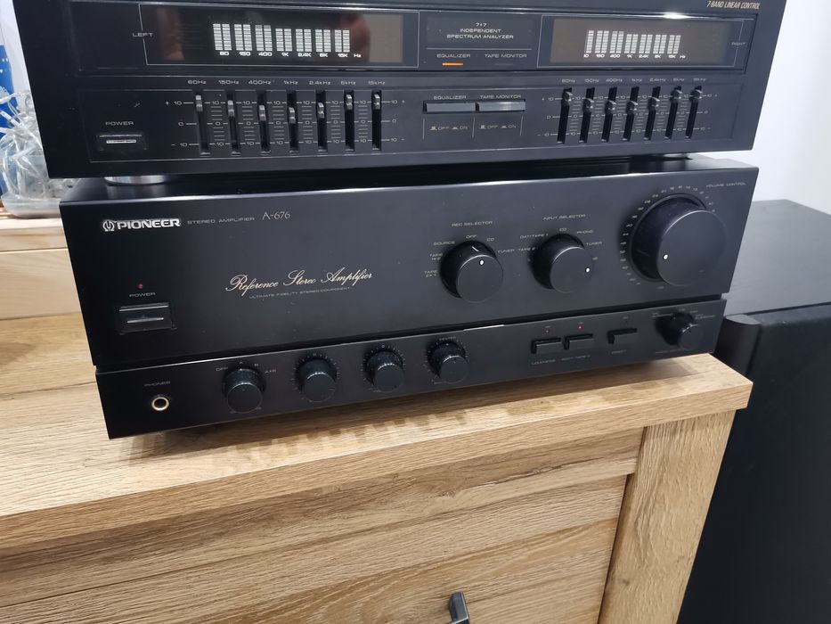 Wzmacniacz Pioneer A-676 + equalizer Pioneer GR-555