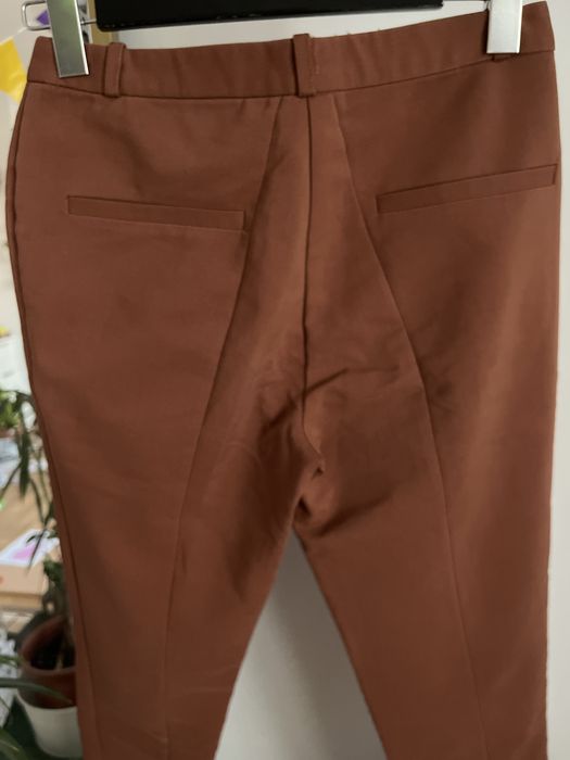 Spodnie ceglaste 38 klasyczne
