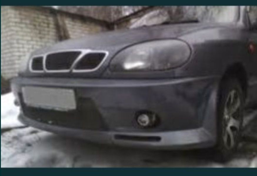 Бампера на Деу Ланос тюнинг. Бампер Lanos,Sens тюнингованый перед зад