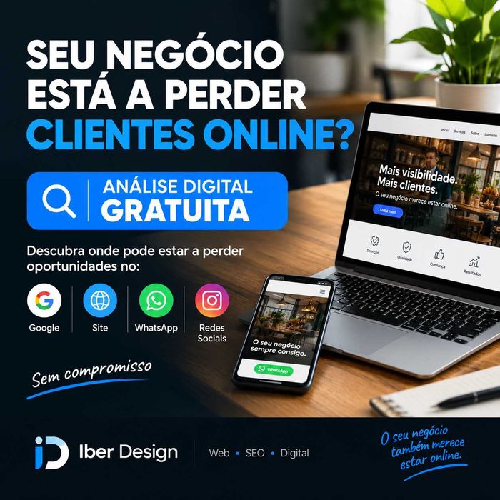 O seu negócio está a perder clientes online? Análise GRATUITA