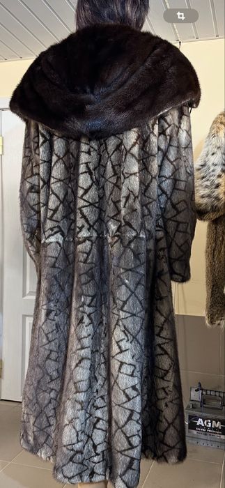 Рр 52-54. Норковая шуба’ трафаретка’ греция! NAFA