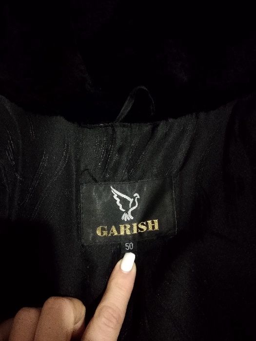 Шуба натуральна з мутона та норки