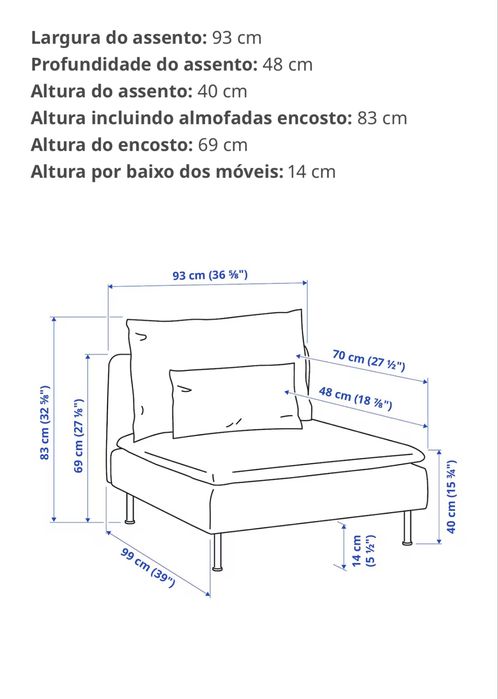 Sofa modular IKEA com capas extra