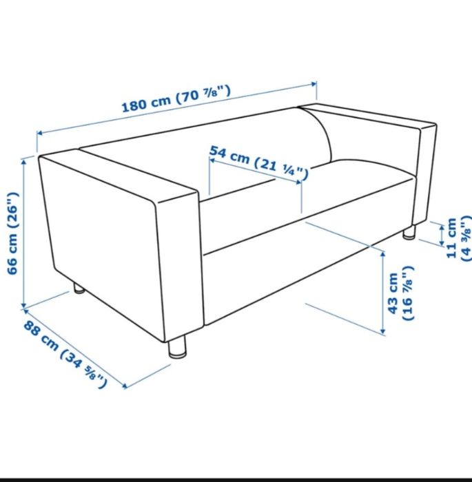Sofa Klipan Ikea stan BDB