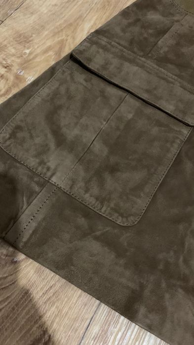 Замшова спідниця xs H&M