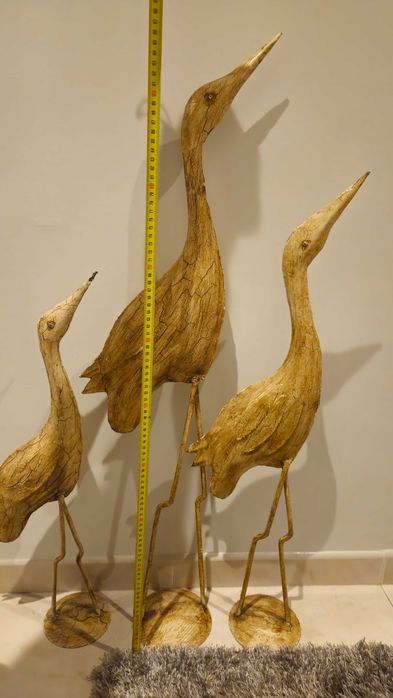 Pássaros decorativos em metal