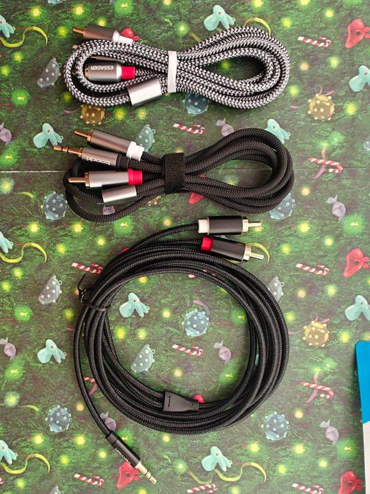 Кабель 3.5 мм на 2RCA Hi-Fi Monster ATAUDIO EMK UGREEN YYTCG 0.5 - 5 м