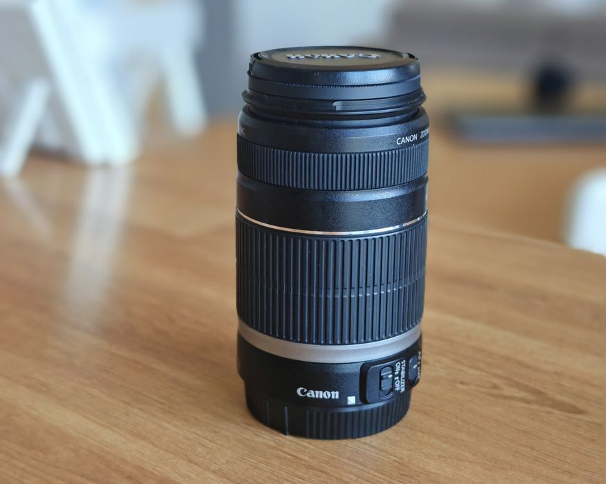 Canon 55-250 mm F4-5.6 EF-S IS okazja tele stabilizacja filtr UV