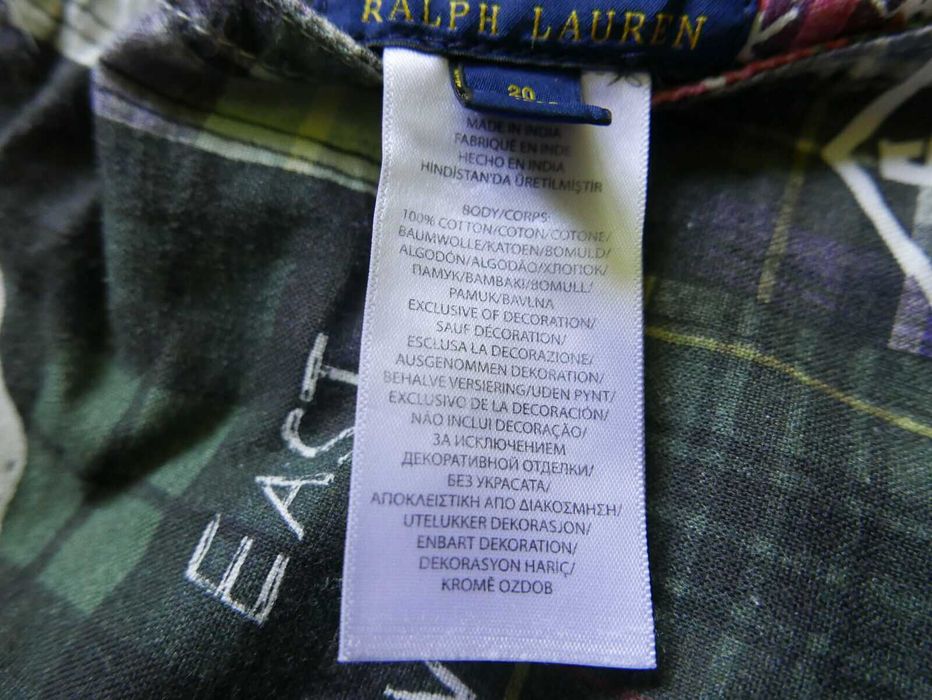 Szorty Krótkie spodenki Polo Ralph Lauren Dwustronne Madras Unikat S