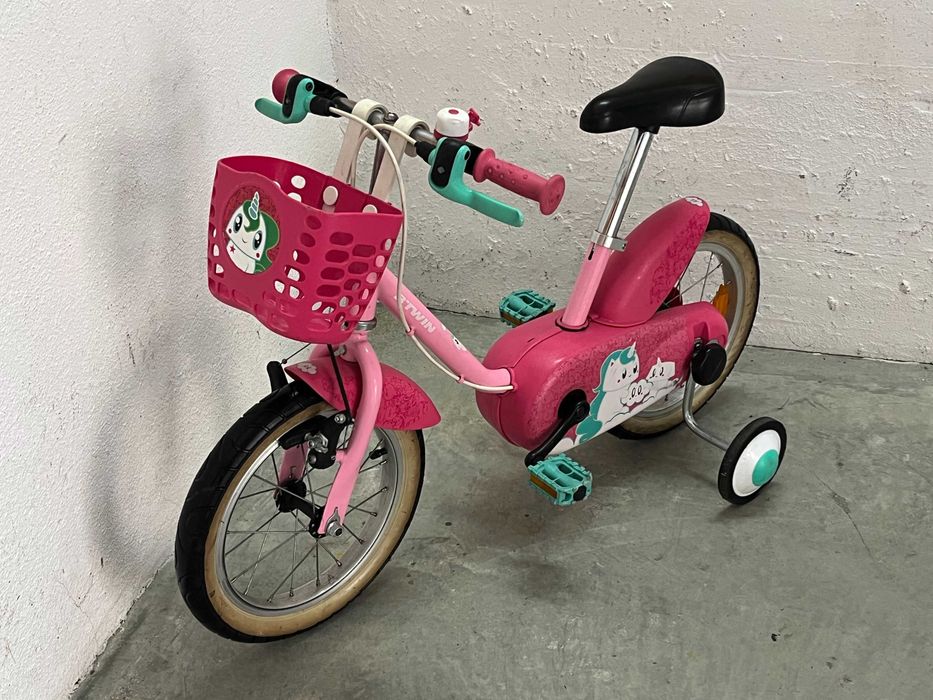 Bicicleta menina roda 14 ideal 3 - 5 anos com rodinhas