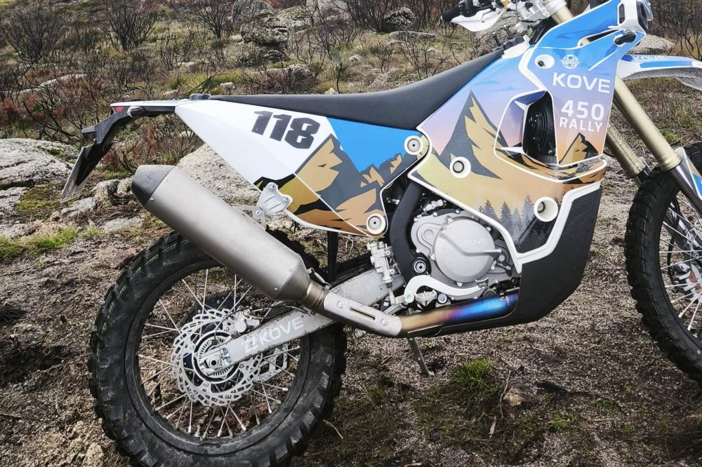 Ponteira + Link Titanium Kove 450 Rally