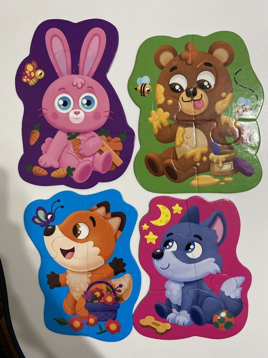 Пазли Vlady Toys Транспорт, Лісові звірі