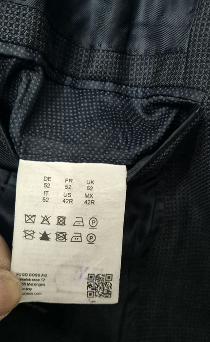 HUGO BOSS DRAGO roz. 52  garnitur premium super stan wełna 120's