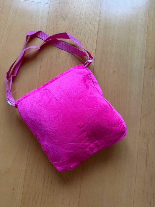 Różowa torebka Kotek z uszami, plusz, nowa