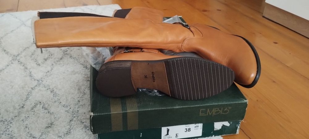 Oficerki skórzane rozm.38