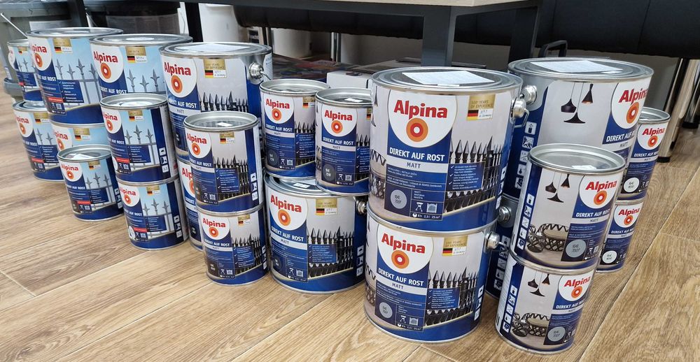 АКЦІЯ (-15%) Антикорозійна емаль для металу 3 в 1 ALPINA Альпіна Фарба для метала Эмаль для метала Краска для метала Антикоррозийная