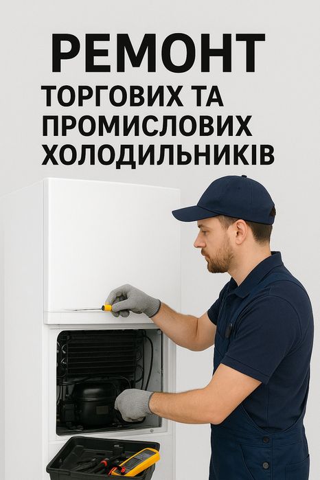Ремонт та обслуговування торгових холодильників, холодильних вітрин.