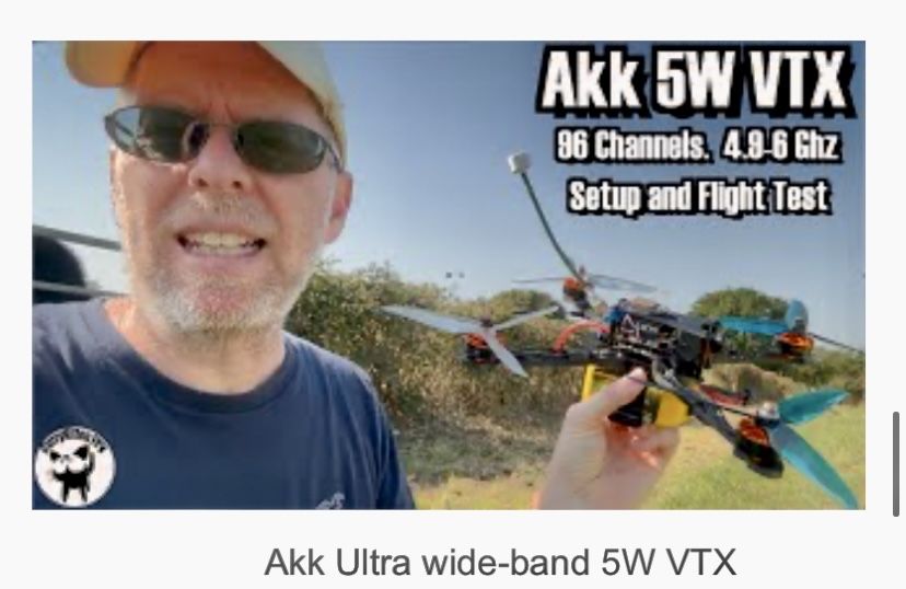 Відеопередавач AKK 5w Ultra Long Range mini 4.9G-6G 96CH 5000АС