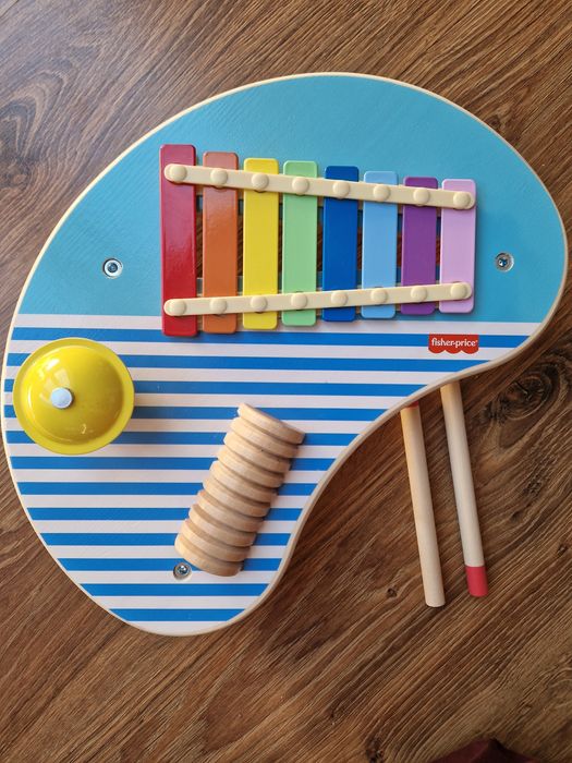 Muzyczny stolik dla dzieci drewniany Fisher Price