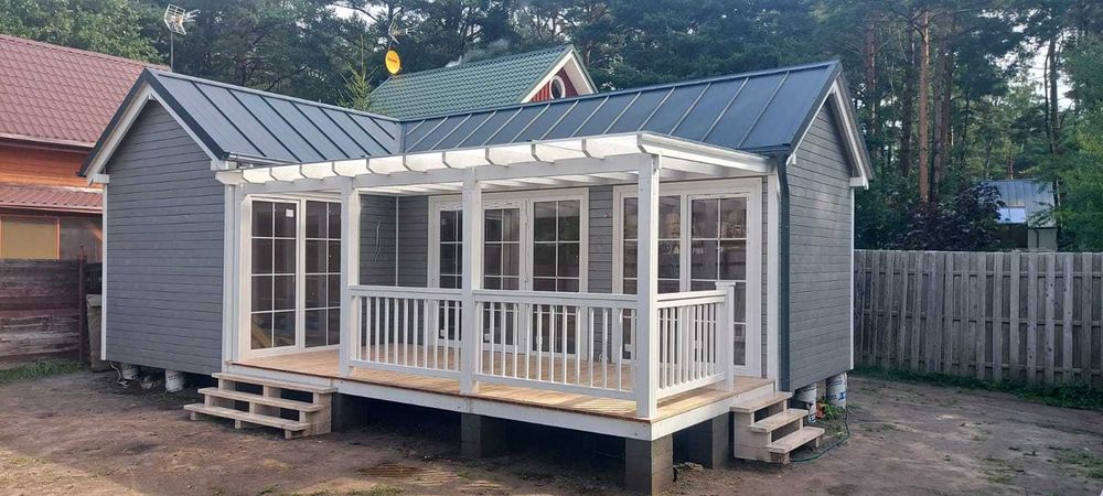 Domek drewniany, letniskowy, parterowy, dom 35m2, na zgłoszenie