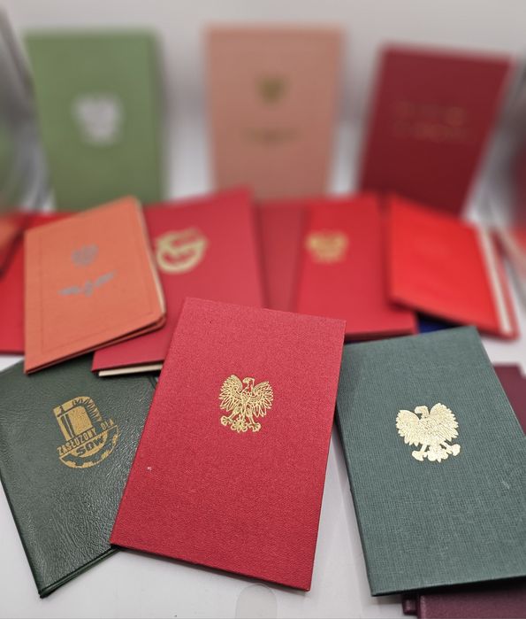 Odznaczenia PRL-u wraz z dokumentami nadania ormo krzyż PKP zasługi