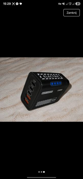 Czarna szybkoładujaca kostka 240w 5w1