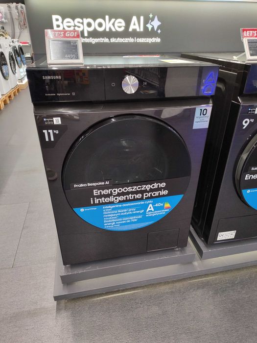 Pralka SAMSUNG Bespoke WW11DB8B95GBU4 11kg 1400 obr. AI EcoBubble QuickDrive Media Markt Olsztyn