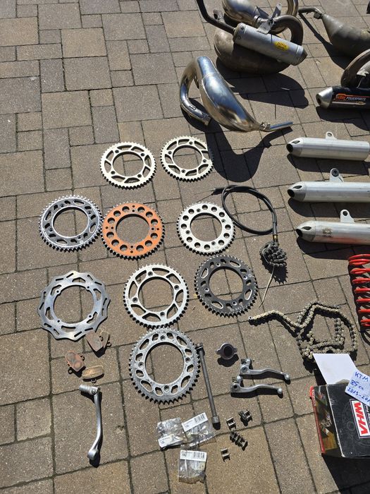 Głowica dyfuzor wydech zębatka półki  ktm 85  sx 2013-17