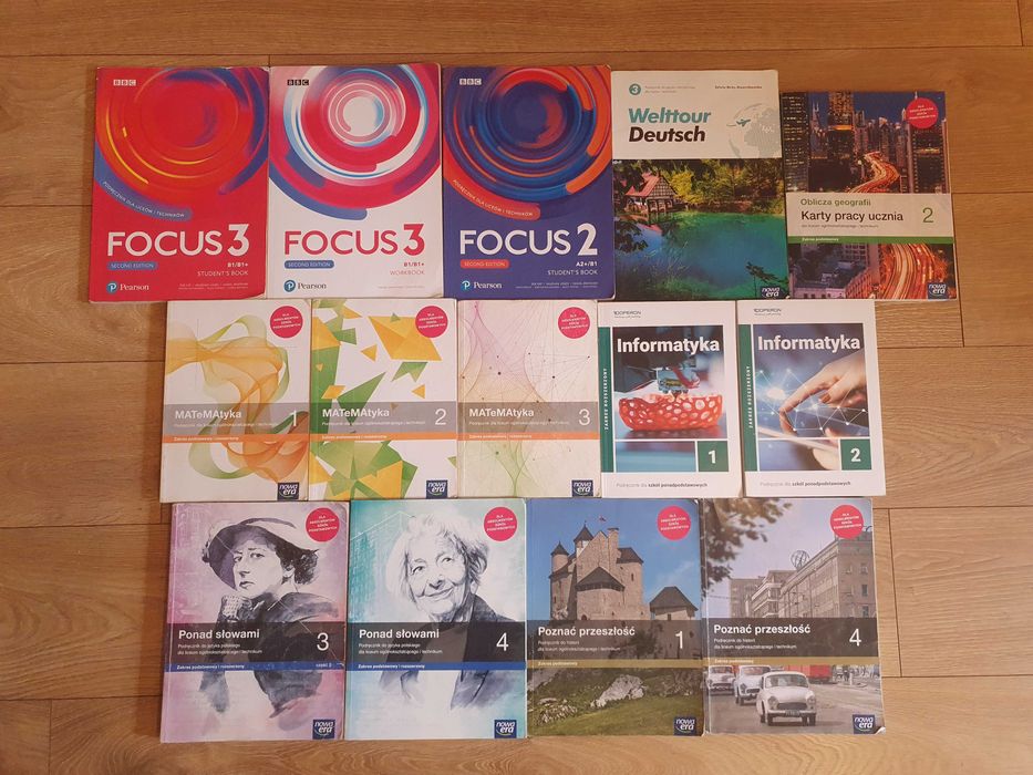 Podręczniki do 1/2/3/4 klasy liceum/technikum