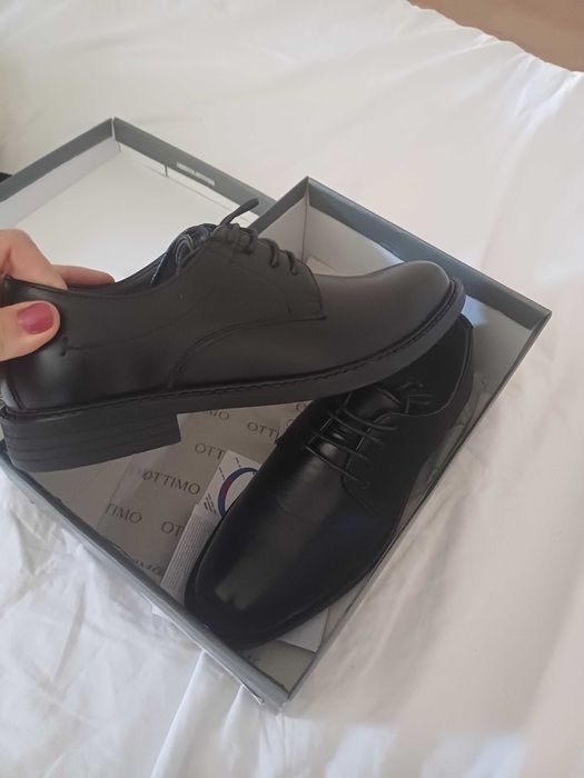 Półbuty pantofle eleganckie dla chłopca