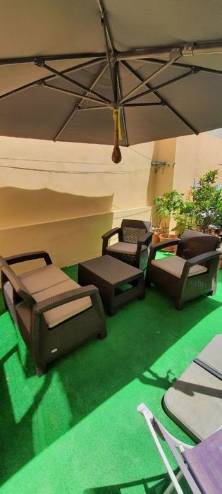 Conjunto de jardim / exterior – mesa + cadeiras