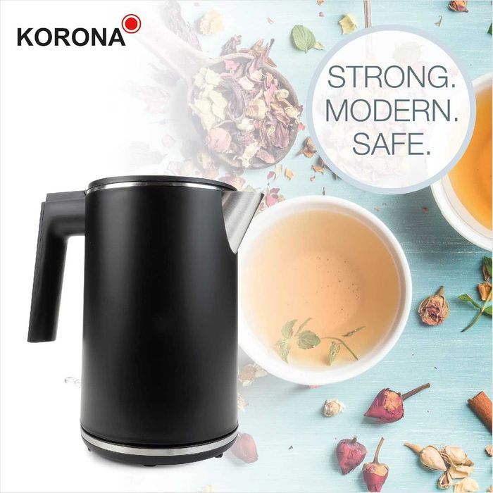Czajnik elektryczny Korona 2200 W 1 l czarny